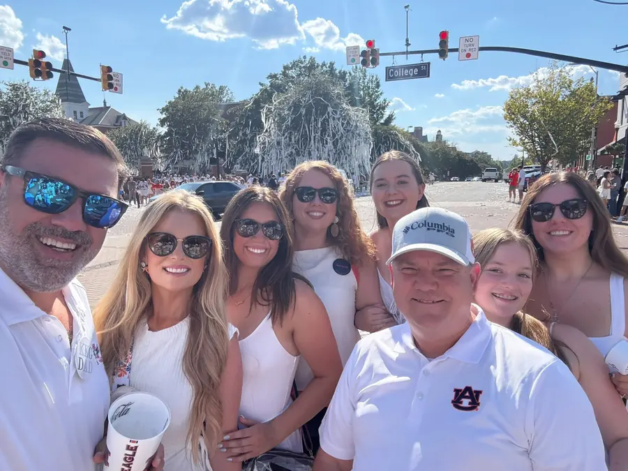 The family together on an Auburn gameday