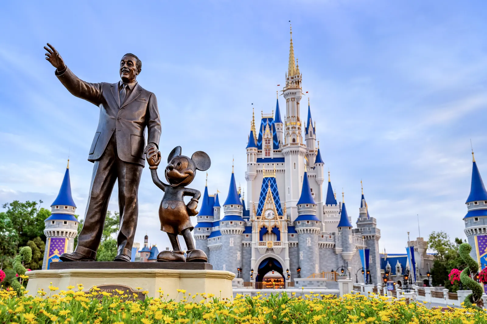 The Partners statue of Walt Disney and Mickey Mouse